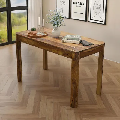 Esstisch Sheesham Massivholz 120cm Rechteckiger Esszimmertisch Küchentisch