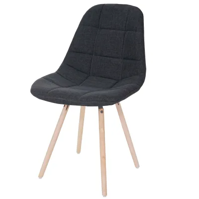 Esszimmerstuhl MCW-A60 II, Stuhl Küchenstuhl, Retro 50er Jahre Design ~ Stoff/Textil dunkelgrau