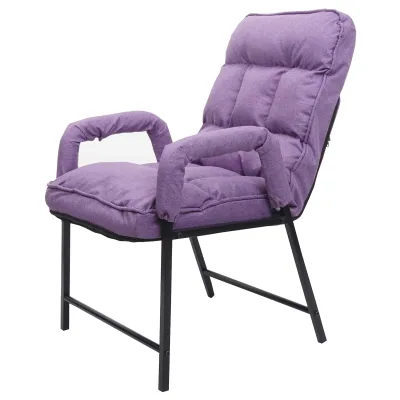 Esszimmerstuhl MCW-K40, Stuhl Polsterstuhl, 160kg belastbar Rückenlehne verstellbar Metall ~ Stoff/Textil lila-flieder