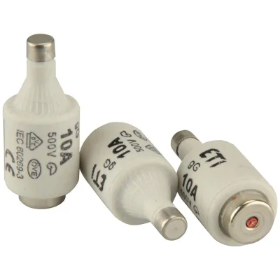 ETI Diazed Sicherungspatrone DII 500V 10A E27 Pack a 5 Stück