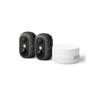 eufy Cam C35 2-Cam Kit, inkl. Homebase Mini, Schwarz