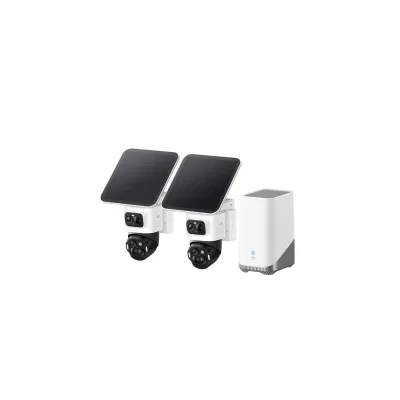 eufy Cam S4 2-Cam Kit + Homebase S380 (Überwachungskamera, für den Außenbereich, WLAN, Alexa, Google Assistent, steuerbar über App)