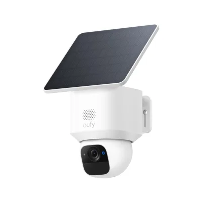 eufy Cam Solo E30 mit Solarpanel Außenkamera (Überwachungskamera, WLAN, steuerbar über App, kompatibel mit HomeBase S380)