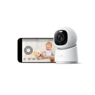 eufy Innenkamera E30 (Überwachungskamera, WLAN, Amazon Alexa, Google Asssistant, Apple Home Kit, 4K, steuerbar über App)