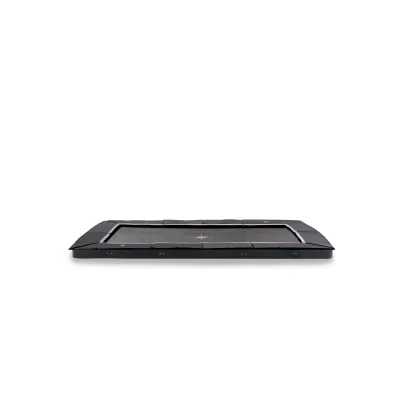EXIT Dynamic ebenerdiges sports Trampolin 275x458cm - schwarz