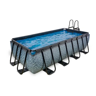 EXIT Frame Pool 400x200x100cm mit Filterpumpe, versch. Ausführungen