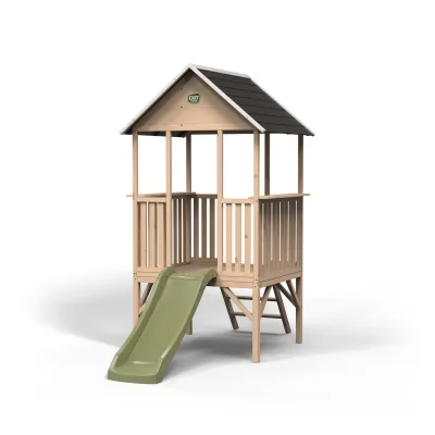 Exit Toys Spielhaus Grün, Natur 120x203x226 cm