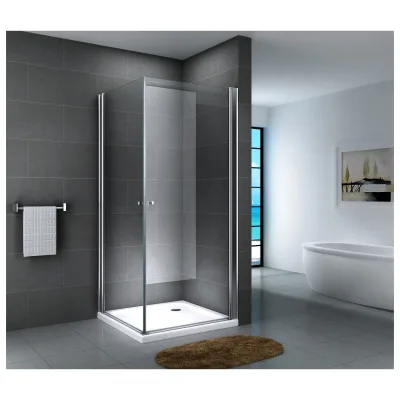 Fa-Bausysteme Glasdusche Aller Streifen 80 x 80 cm ohne Wanne