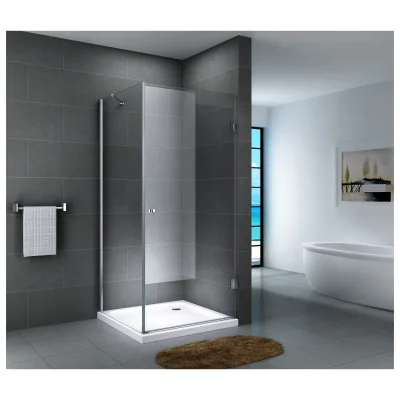 Fa-Bausysteme Glasdusche Eger Klarglas 100 x 100 cm ohne Wanne