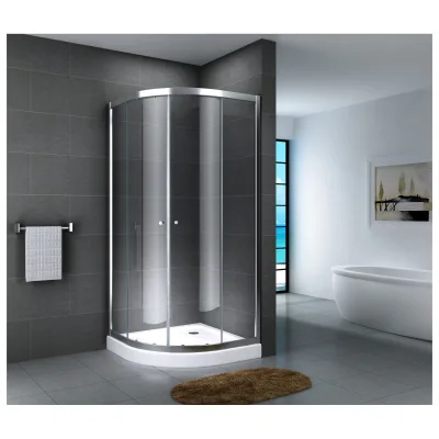 Fa-Bausysteme Glasdusche Fulda Klarglas 90 x 90 cm ohne Wanne