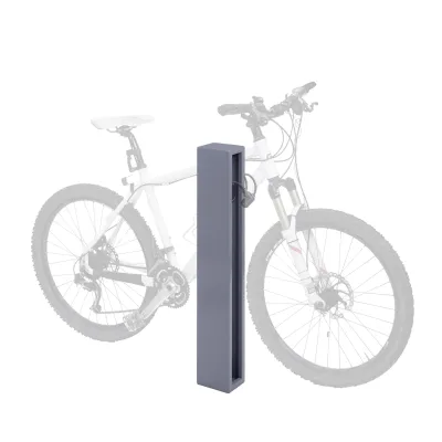 Fahrradbügel MCW-J80, Fahrradständer Anlehnbügel, verzinkter Stahl Outdoor-pulverbeschichtet 87x10x13cm ~ grau