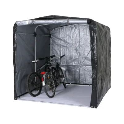 Fahrradgarage MCW-N61, Foliengarage Aufbewahrungsgarage Garagenzelt, Alu UV-Schutz wasserfest, 201x201x201cm ~ anthrazit