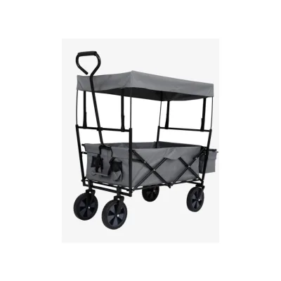 Faltbarer Bollerwagen mit Dach – 70kg Tragkraft
