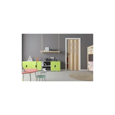 Falttür Luciana buche hell 2 Fenster B 88,5 H 202 cm