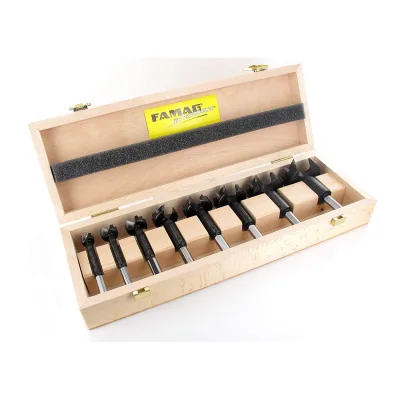 FAMAG 8-tlg. Bormax Hartmetall-Forstnerbohrersatz D=15,20,25,30,35,40,45,50mm