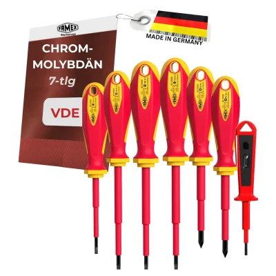 FAMEX 7734-7 Elektriker Schraubendreher VDE aus deutscher Produktion - 7-tlg.
