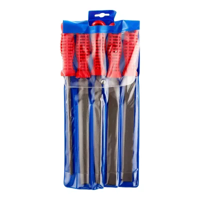 FAMEX 8115-5 Werkstattfeilen Satz in Rolltasche, 5-teilig