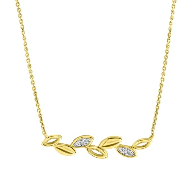 Fascination by Ellen K. Halskette 375 Gold mit 6x Zirkonia weiß