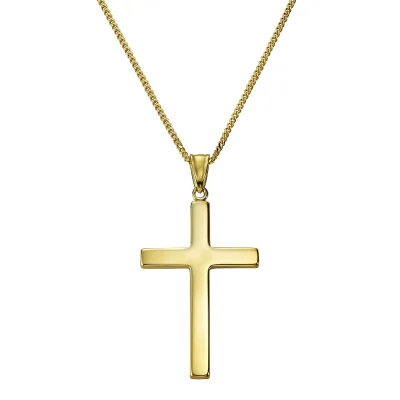 Fascination by Ellen K. Halskette Gold 333 mit Motiv Kreuz