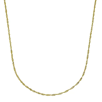 Fascination by Ellen K. Halskette Gold 333 Singapurkette mit einer Länge von 42cm