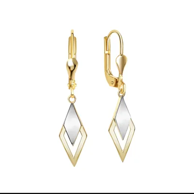 Fascination by Ellen K. Ohrhänger 585/- Gelbgold bicolor glanz