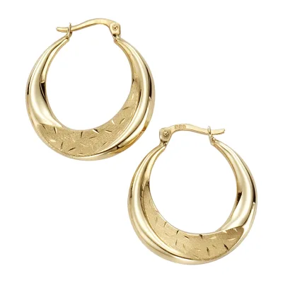 Fascination by Ellen K. Ohrringe Gold 333 glanz matt mit einem Durchmesser von 25mm