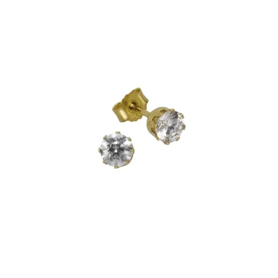 Fascination by Ellen K. Ohrstecker 333 Gold Zirkonia weiß 4,5mm