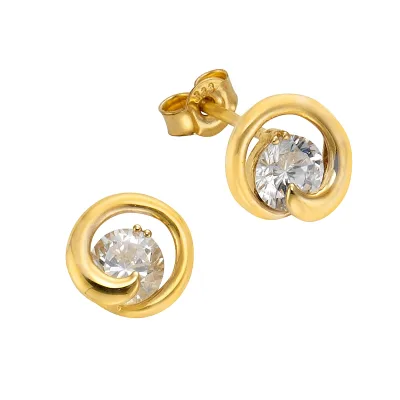 Fascination by Ellen K. Ohrstecker 585/- Gelbgold Zirkonia