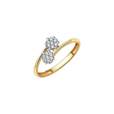 Fascination by Ellen K. Ring Gold 375 mit 14 weißen Zirkonia-Steinen