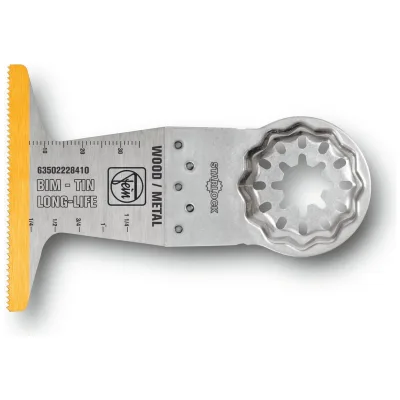 FEIN Sägeblatt E-Cut Bi-Metall mit TiN-Beschichtung, Länge 50 mm, Breite 65 mm, VE 10