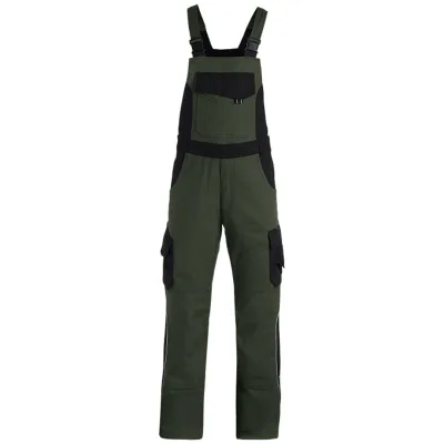 FHB Latzhose Herren Twill Eckhard 130630 28 oliv/schwarz