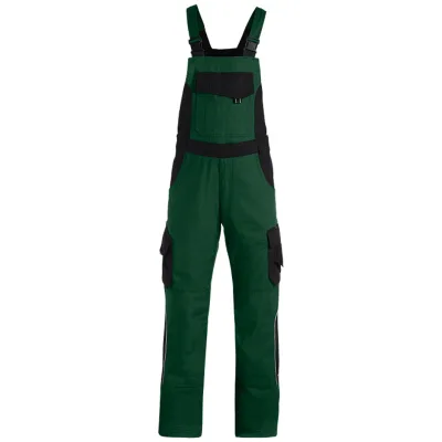 FHB Latzhose Herren Twill Eckhard 130630 31 grün/schwarz