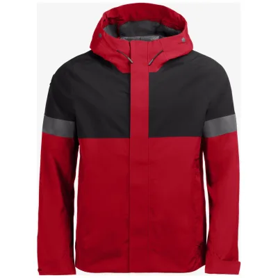 FHB LUCA Regenjacke, rot-schwarz, Gr. 5XL