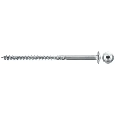 Fischer PowerFast II Spanplattenschraube 5 x 60 mm, Tellerkopf, TX25, verzinkt, blau, TG, VE 200
