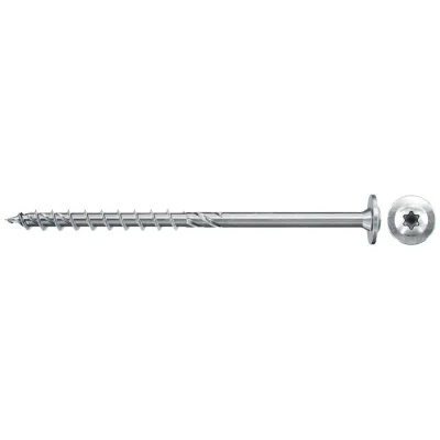 Fischer PowerFast II Spanplattenschraube 6 x 60 mm, Tellerkopf, TX30, verzinkt blau, TG, VE 100