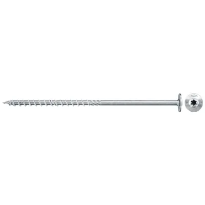 Fischer PowerFast Spanplattenschraube 6 x 300 mm, Tellerkopf, TX, verzinkt blau, VE 100