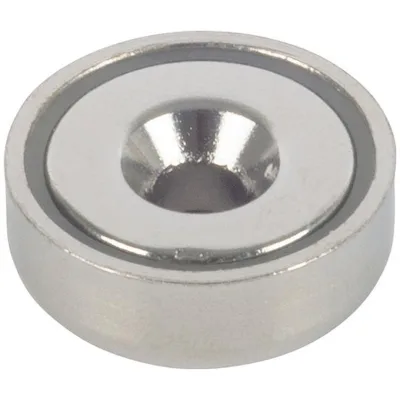 fix-o-moll Topfmagnet Neo.Ø20, H6,9,m.Senkb. Ø4,5 Inhalt: 1