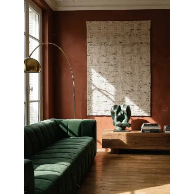 Flachgewebe-Teppich geometrisch Natur 140 x 200 cm - ELIN   Kadima