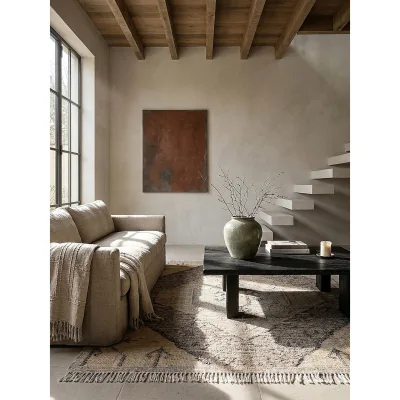 Flachgewebe-Teppich Natur 160 x 230 cm - BERMEO   Kadima Design