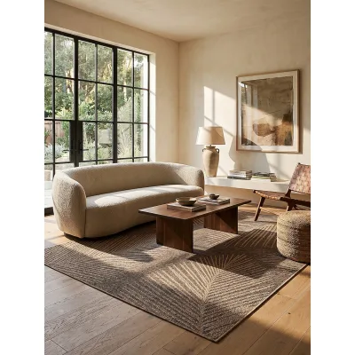 Flachgewebe-Teppich Polypropylen Natur 160x230 cm - CORDEV   Kadima