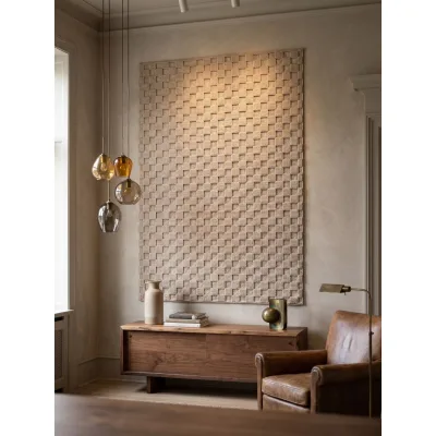 Flachgewebe-Teppich Schachbrett Beige 120x170 cm Schachbrett