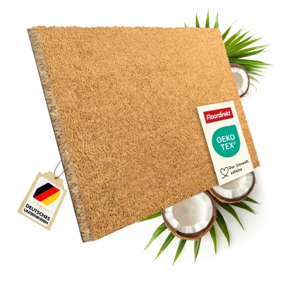floordirekt Fußmatte Kokos   Natur   17 mm
