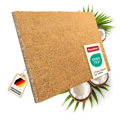 floordirekt Fußmatte Kokos   Natur   24 mm