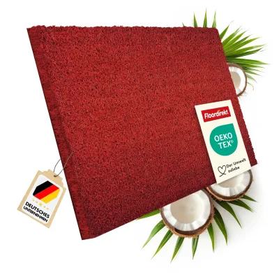 floordirekt Fußmatte Kokos   Rot   30 mm