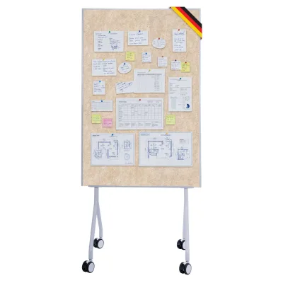 Floordirekt Mobile Präsentationstafel   Giant   Doppelseite Filztafel 80 x 120 cm