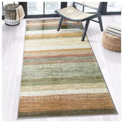 Floordirekt Teppich-Läufer auf Maß   Naxos   Beige-Rot