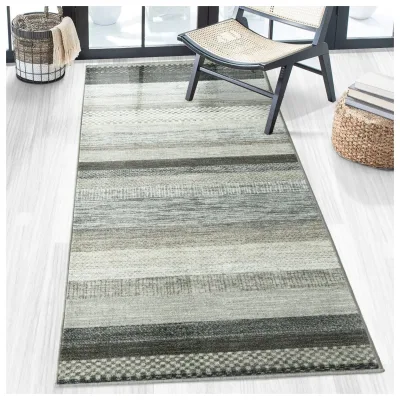 Floordirekt Teppich-Läufer auf Maß   Naxos   Grau-Anthrazit