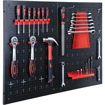 Floordirekt Werkzeugwand   Parker   Lochwand Set aus Metall mit Zubehör