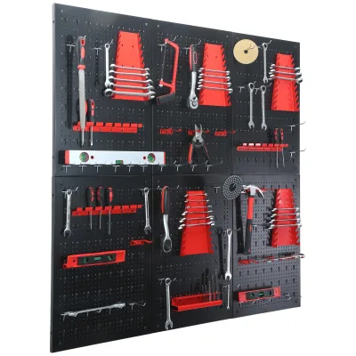 Floordirekt Werkzeugwand   Parker   Lochwand Set aus Metall mit Zubehör