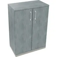 Flügeltürenschrank endless 800 x 1.133 x 442 mm (B x H x T) silberaluminium